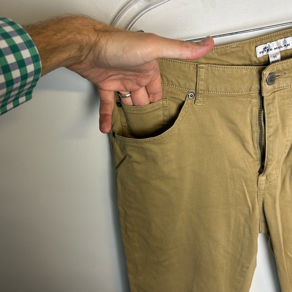 Peter Millar Sz 34X28 Mens Brown Chino Pants old Money Stretch - Picture 6 of 15